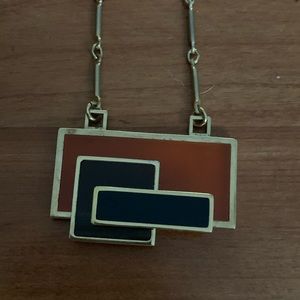 Necklace in the style of Piet Mondrian